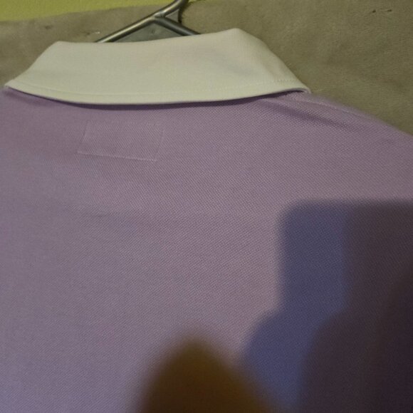 Bogey Boys Men's MD Golf‎ Purple/White Striped Long Sleeve Polo Shirt Outdoorsy - Picture 8 of 9